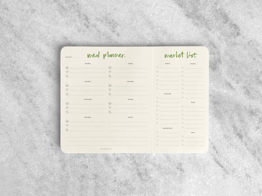 Meal Planner Notepad – with Tear‑Off Market List