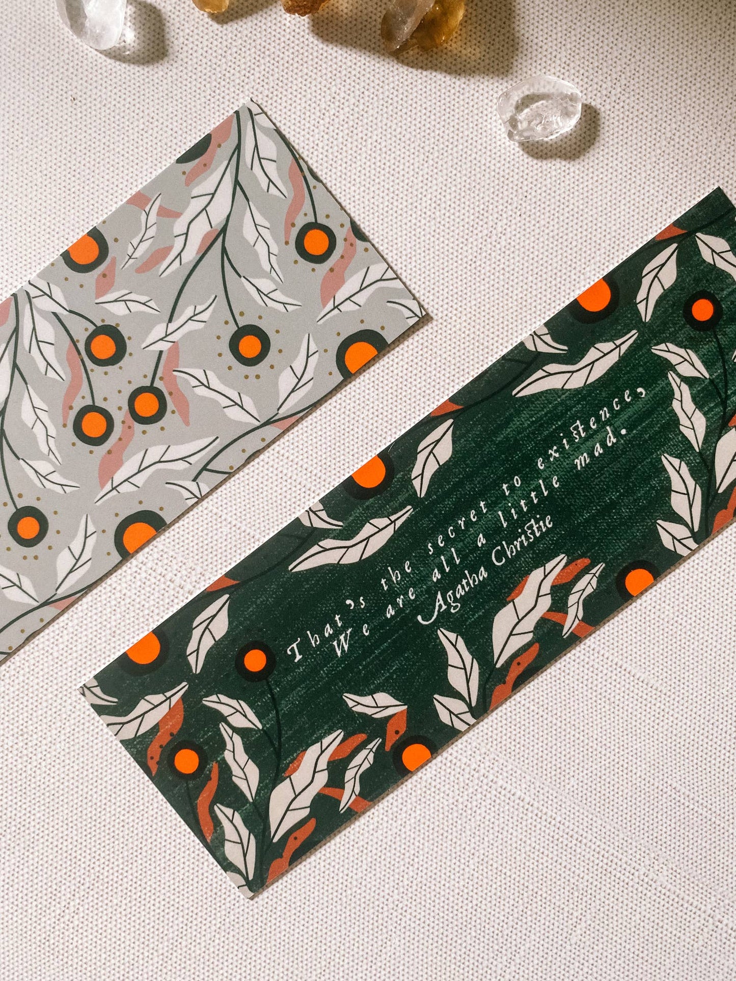 Literary Quote Bookmark - We Are All A Little Mad
