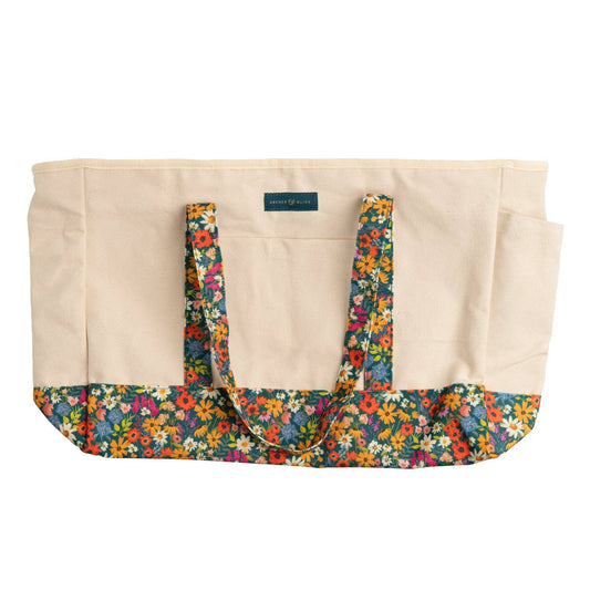 Meadow & Vine Canvas Tote