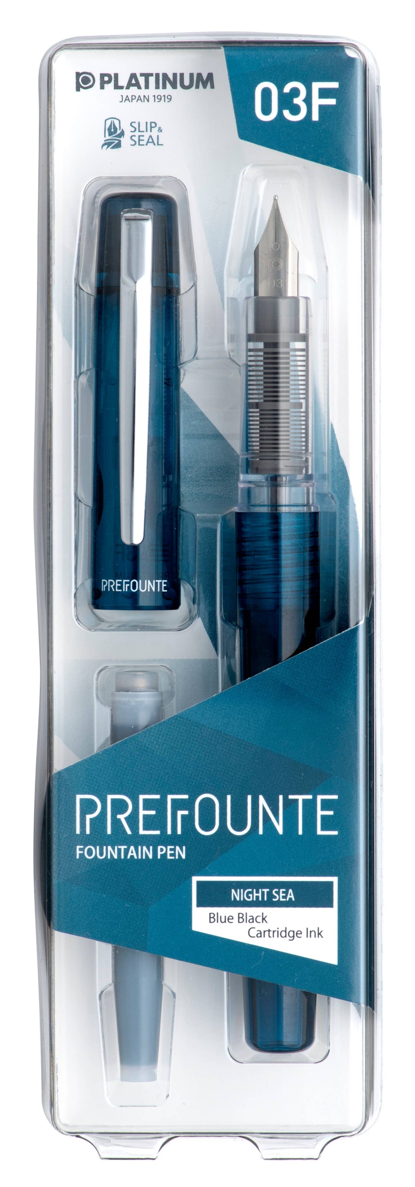 Platinum Prefounte Fountain Pen - Night Sea - Fine