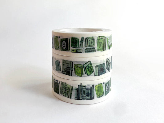 Mossy Green Books Washi Tape