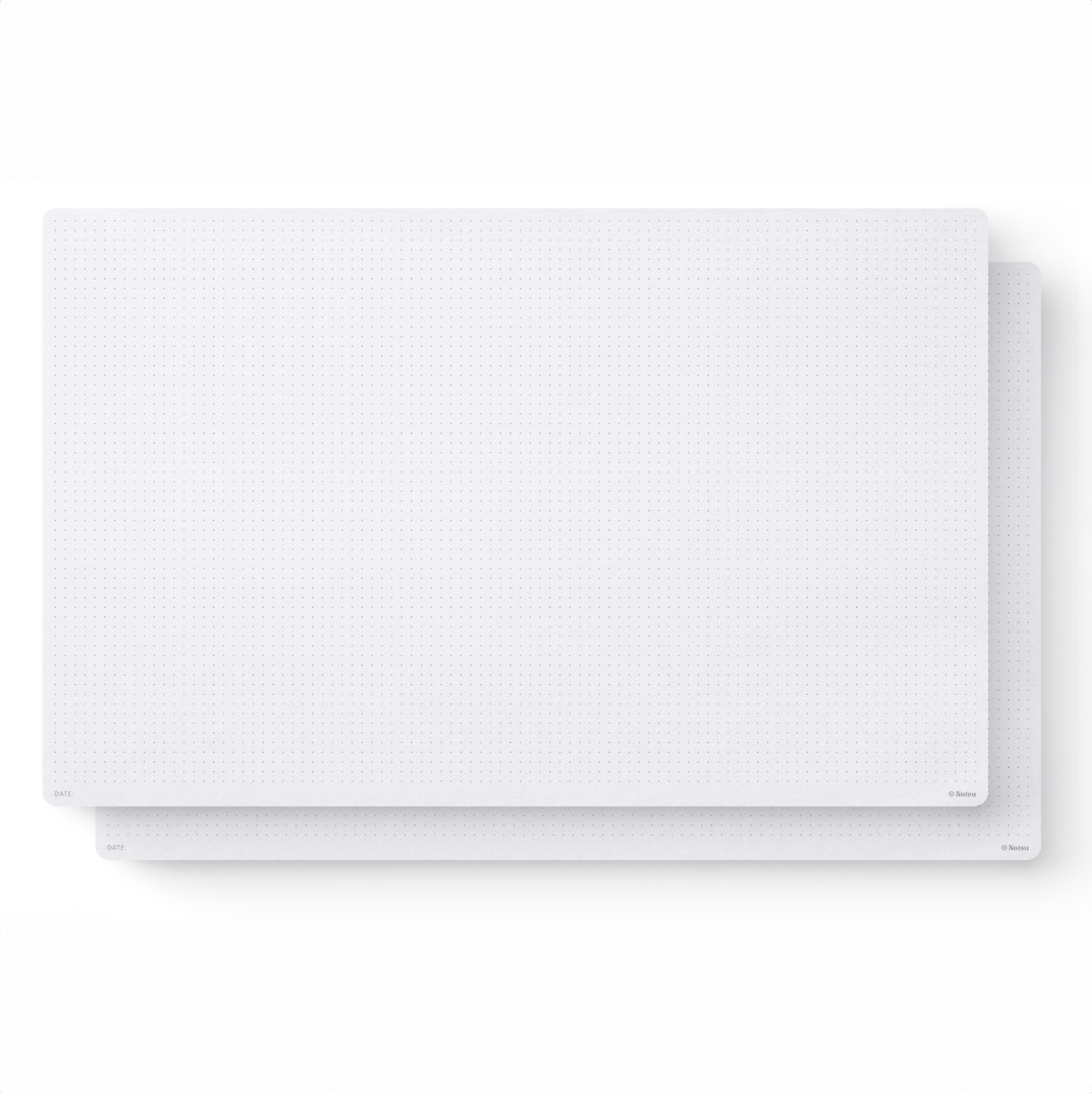 Dot Grid Desk Notepad 2 Pack | Minimalist Dotted Memo Pads: 8.5" x 5.5"