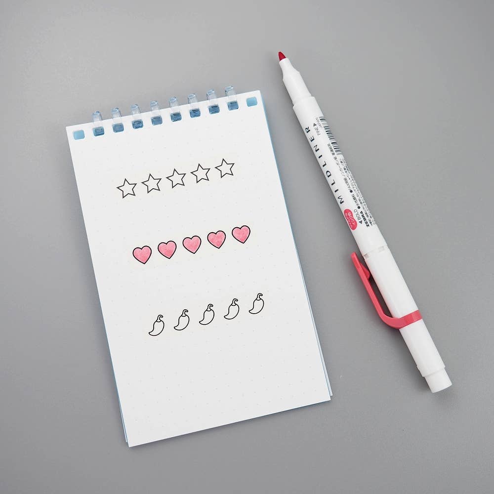 5 Stars Hearts & Spice Rating Washi Stickers