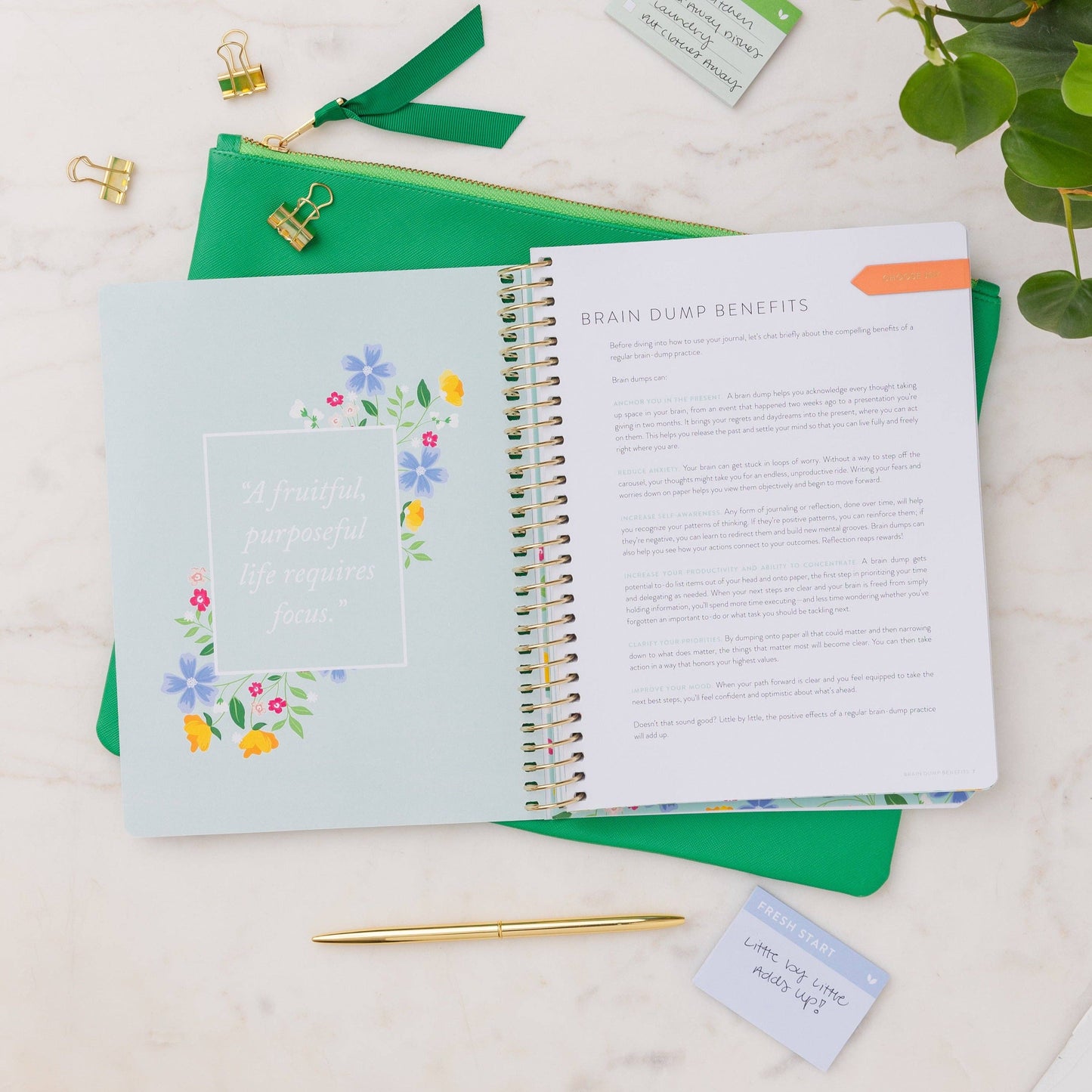 Refresh Brain Dump Journal | Navy