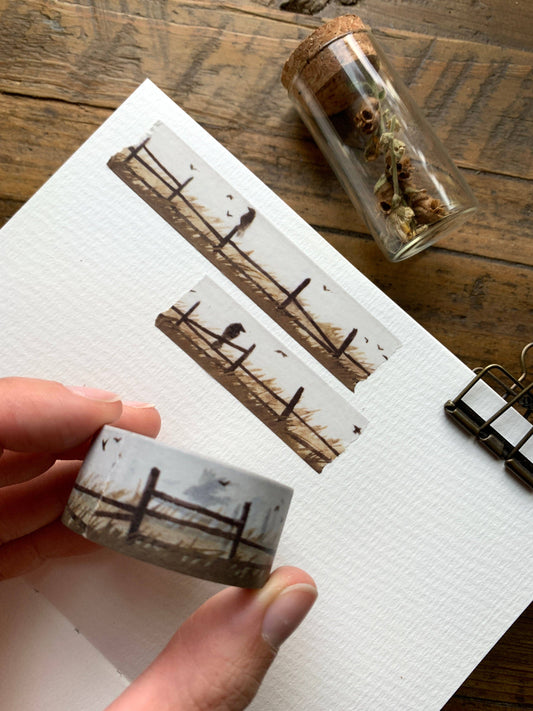 🌾 Harvest Crows Washi Tape