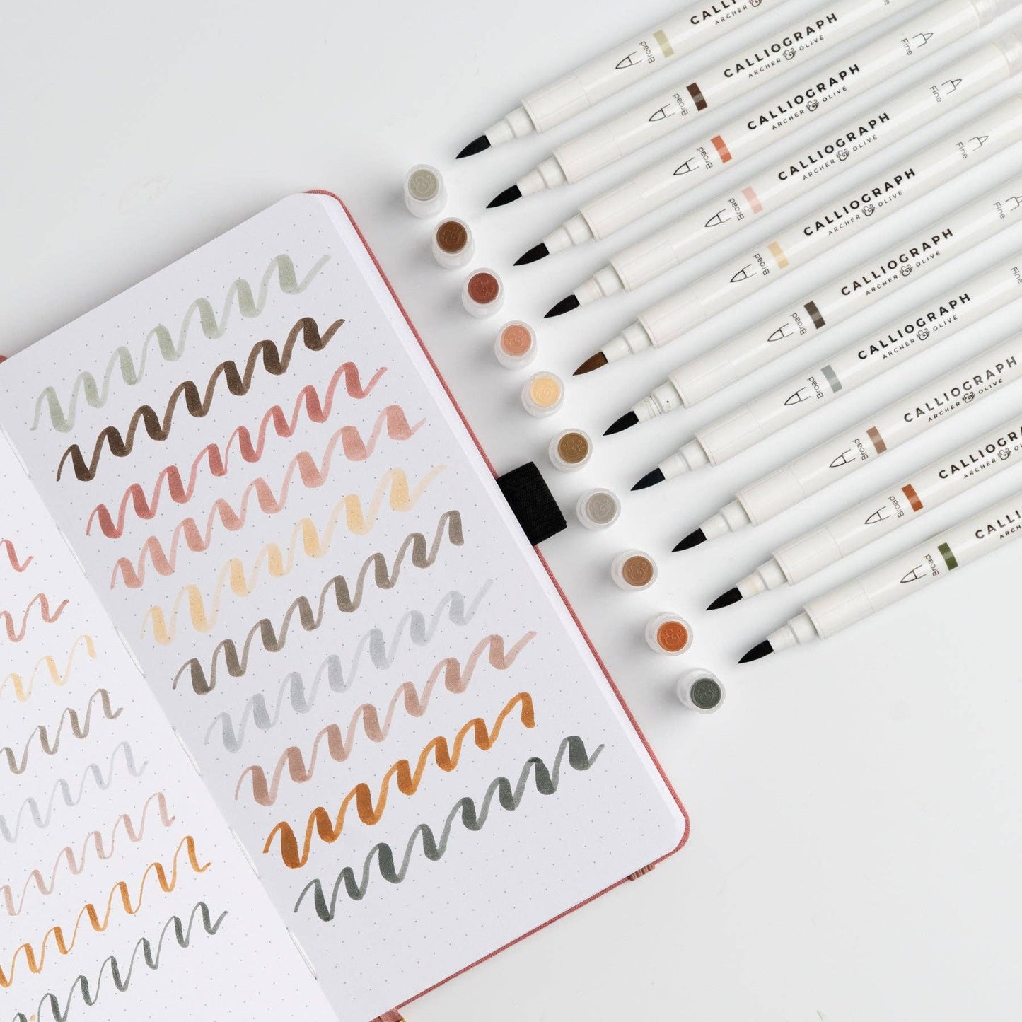 Quiet Corners | Set of 10 Calliograph Pens