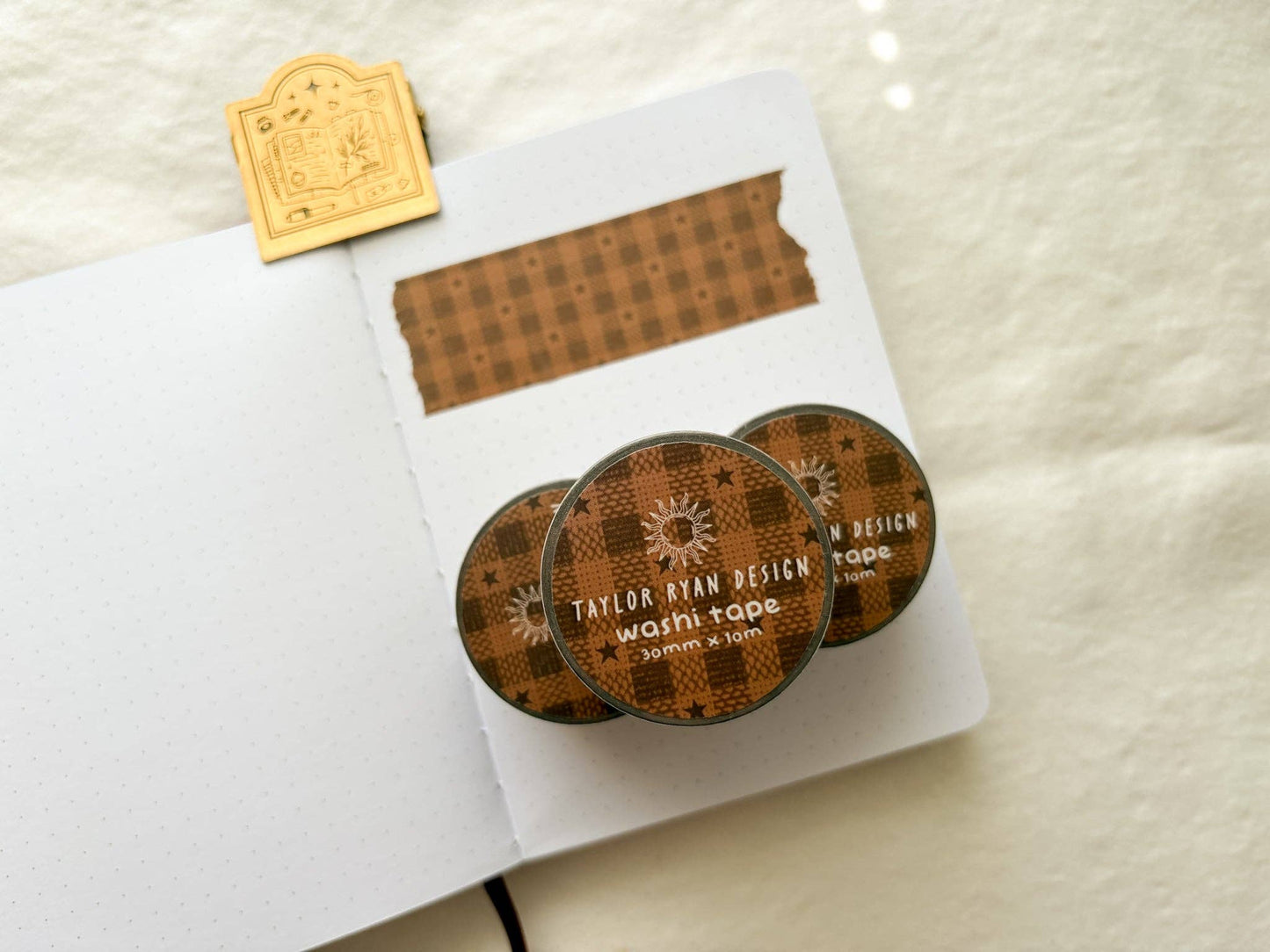 Star Gingham Washi Tape