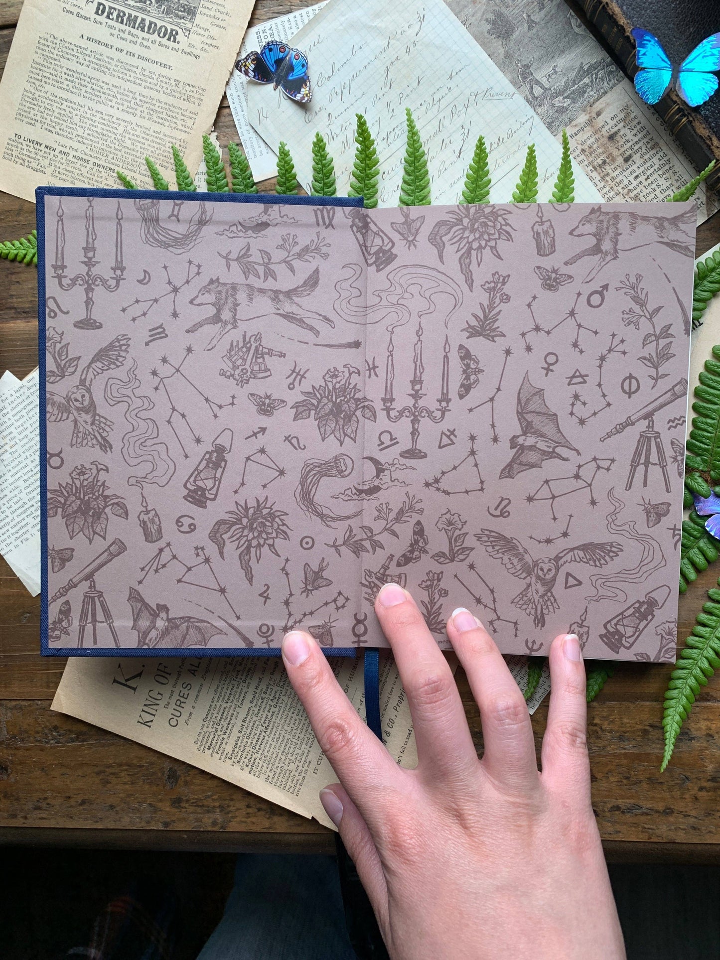 🌌 The Astronomer B6 Vegan Blank Notebook - Gold