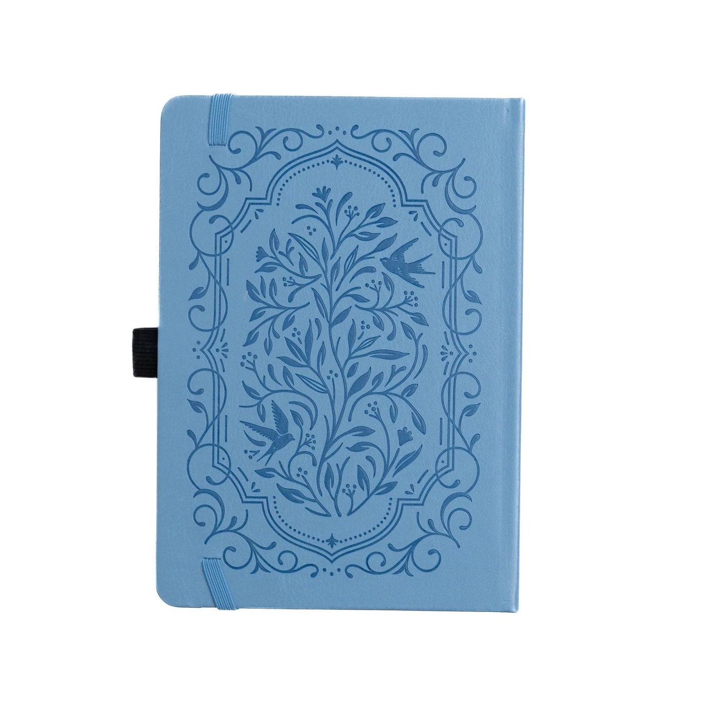 Songbird In Blue Dot Grid Notebook - A5