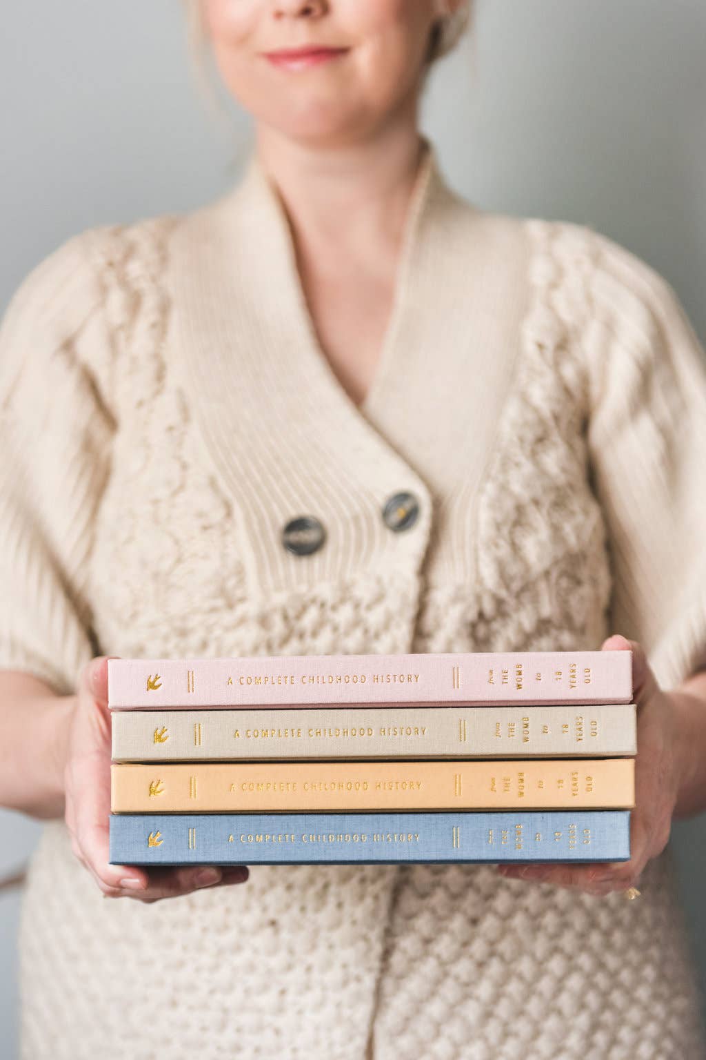 A Complete Childhood History: From Pregnancy to 18 Years Old - Dusty Blue Leatherette