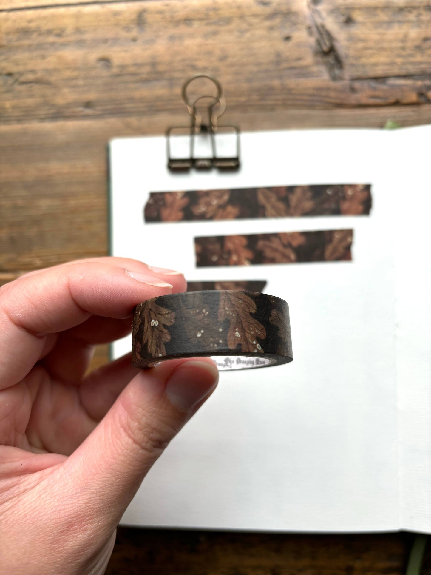 🍁 Autumn Oak Leaves Washi Tape