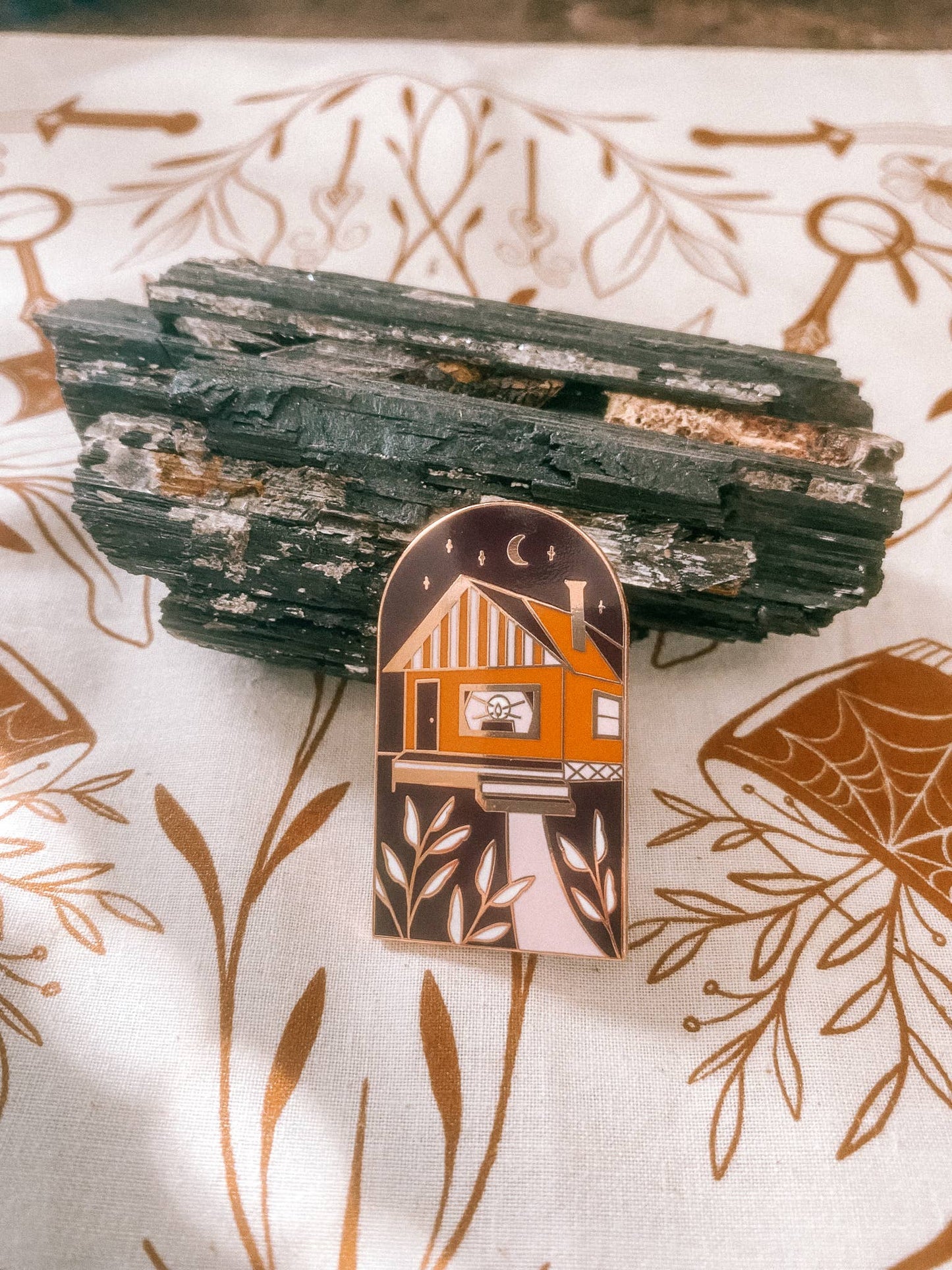 Lighted Window Enamel Pin