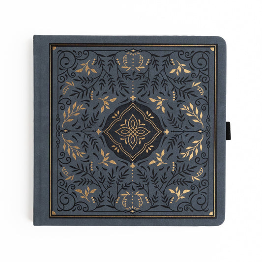 Storybook in Navy: Dot Grid / 8x8: 160 Pages