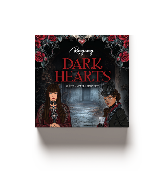 Dark Hearts Pre-cut PET Tape + Washi Box
