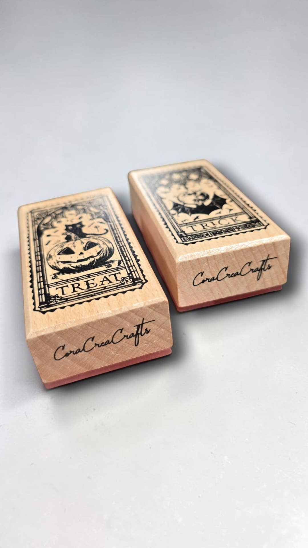 Trick or Treat Wooden Stamps