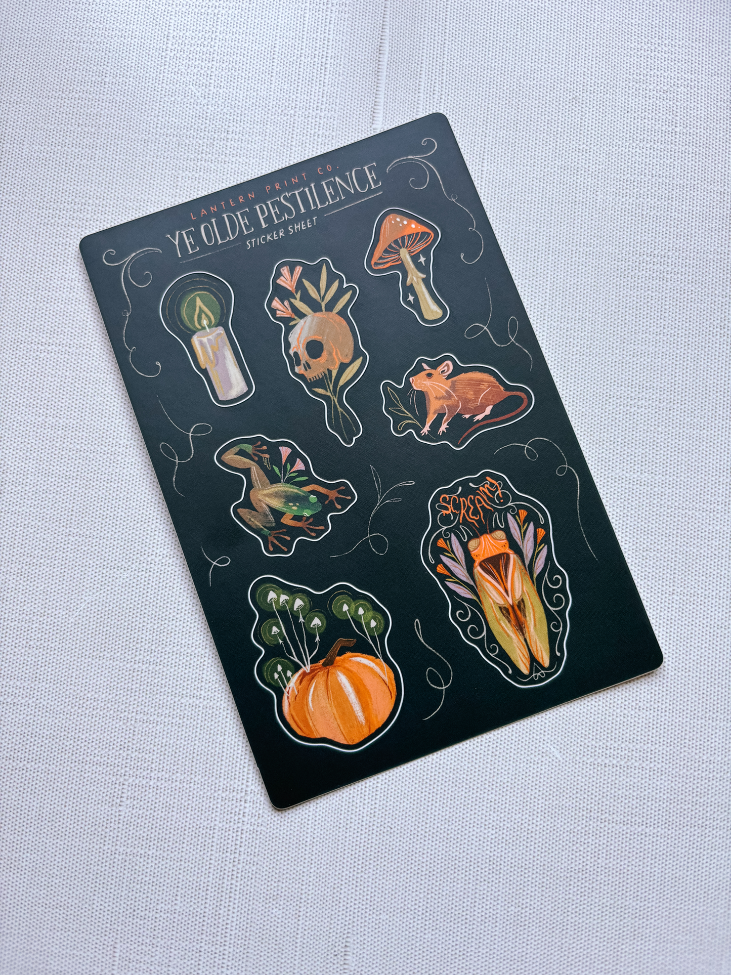 Ye Olde Pestilence Vinyl Sticker Sheet - 4x6 matte
