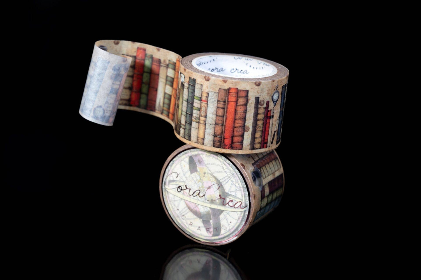 Vintage Library Bookshelf Washi Tape