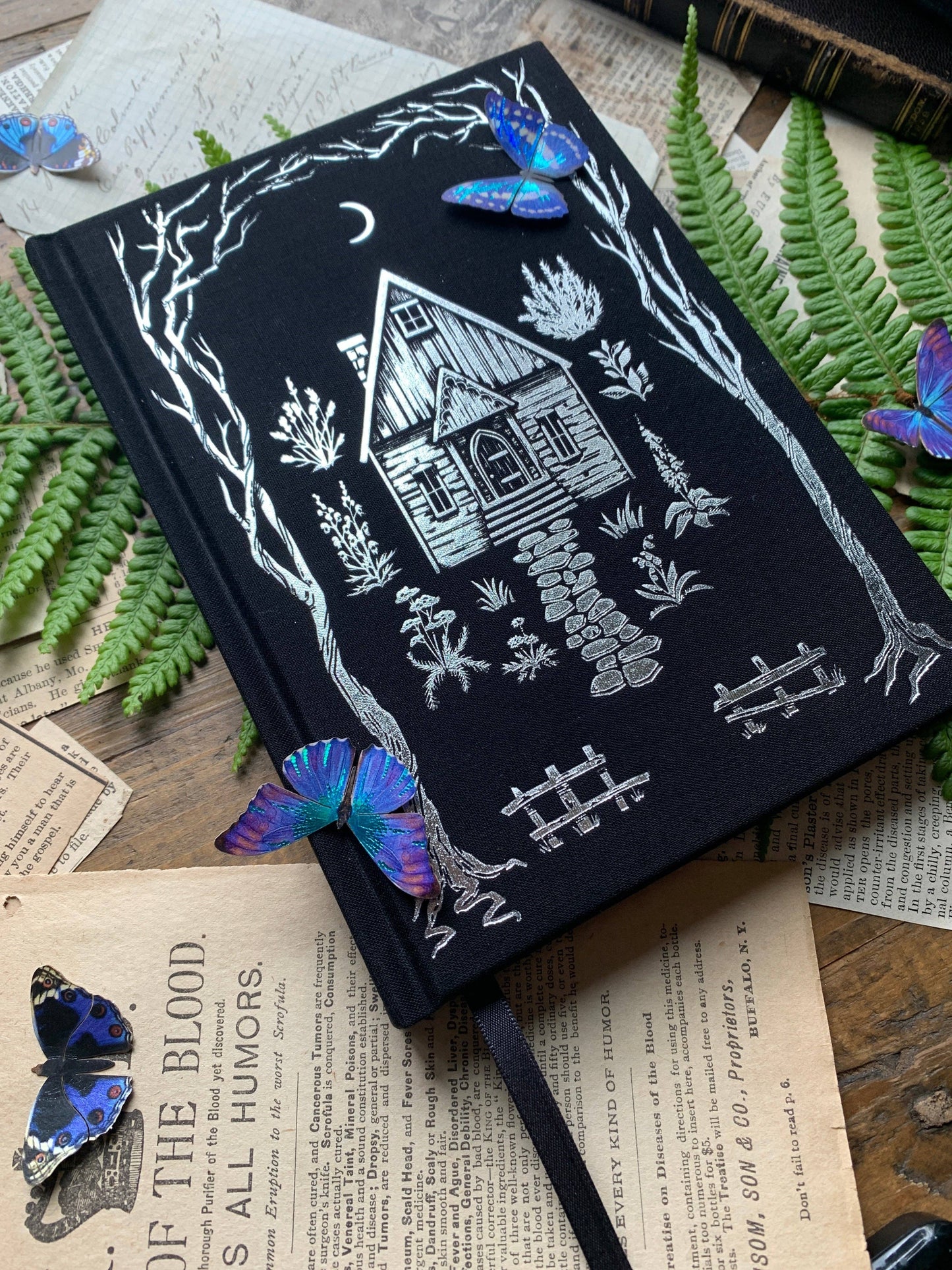🔮 The Grimoire B6 Vegan Lined Notebook - Silver