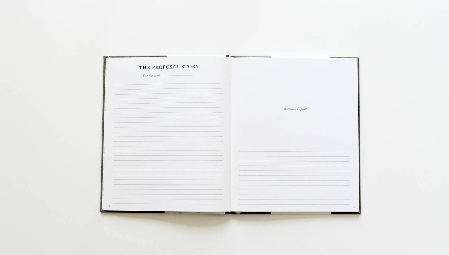 Duncan & Stone Paper Co. Engagement Journal | Gift for New Brides | Book for Couples: Taupe