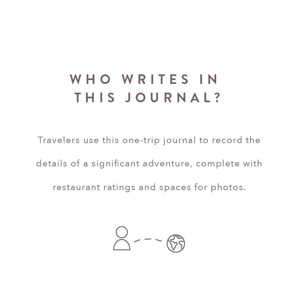 Complete Travel Journal From Boarding to Exploring Hardcover: Dusty Rose