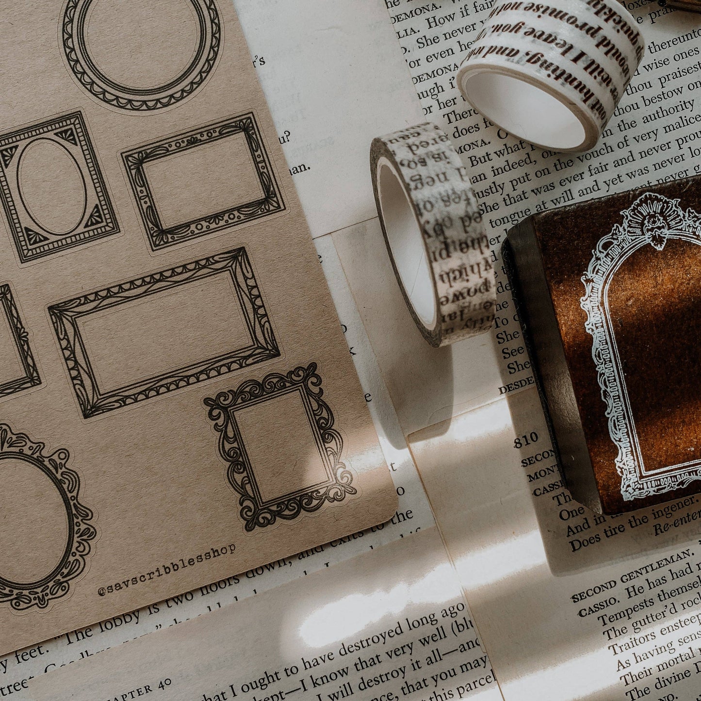 Vintage Frames Sticker Sheet