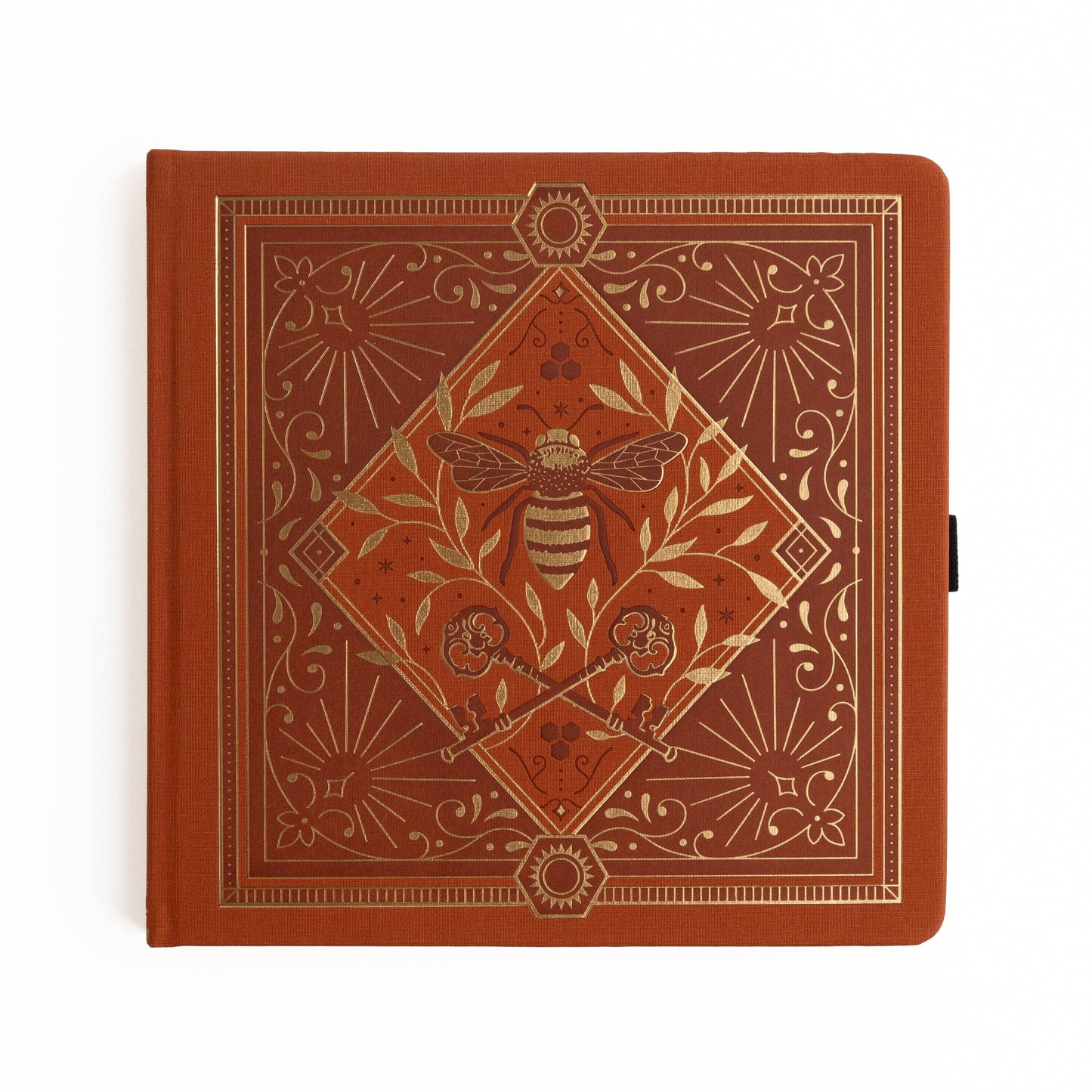 Keeper of Bees in Rust | Books: Ivory Dot Grid / A5: 192 Pages