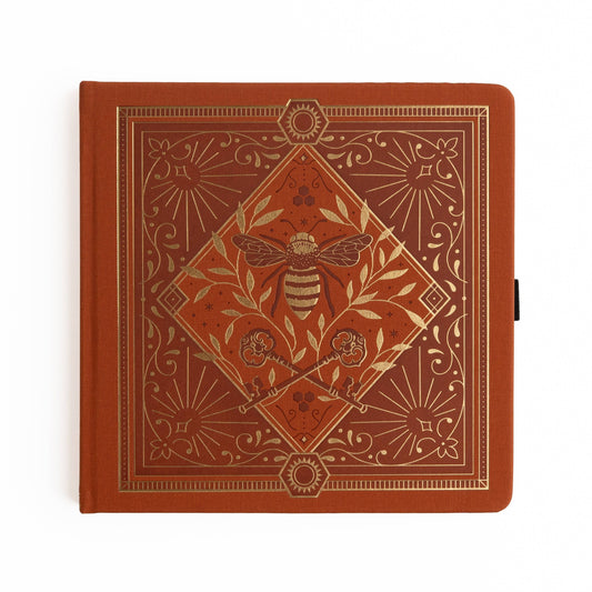 Keeper of Bees in Rust | Books: Kraft Dot Grid / 8x8: 160 Pages