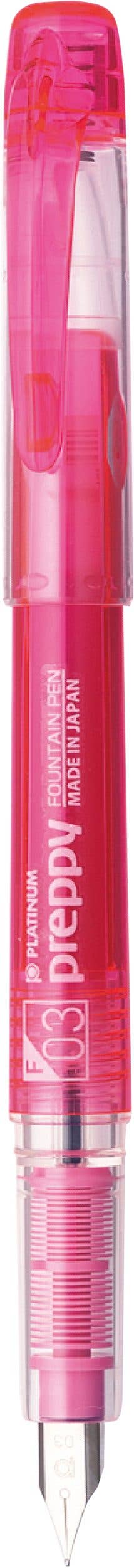 Platinum Preppy Fountain Pen - 03 Fine: Pink