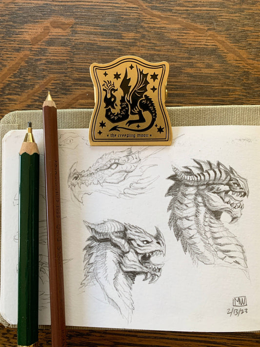 Draco Brass Journal Clip