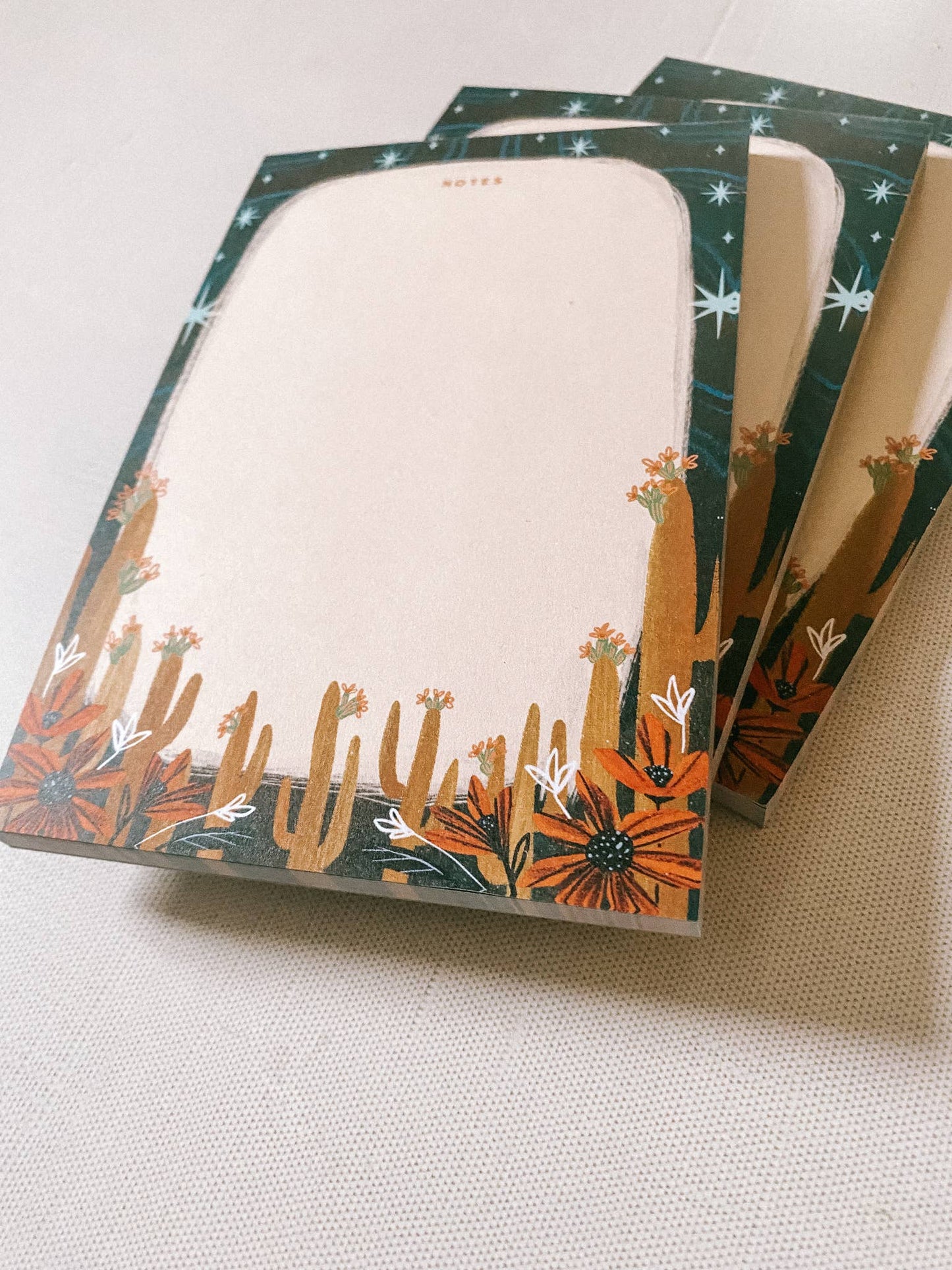 Starry Night Saguaro Notepad - 4x6