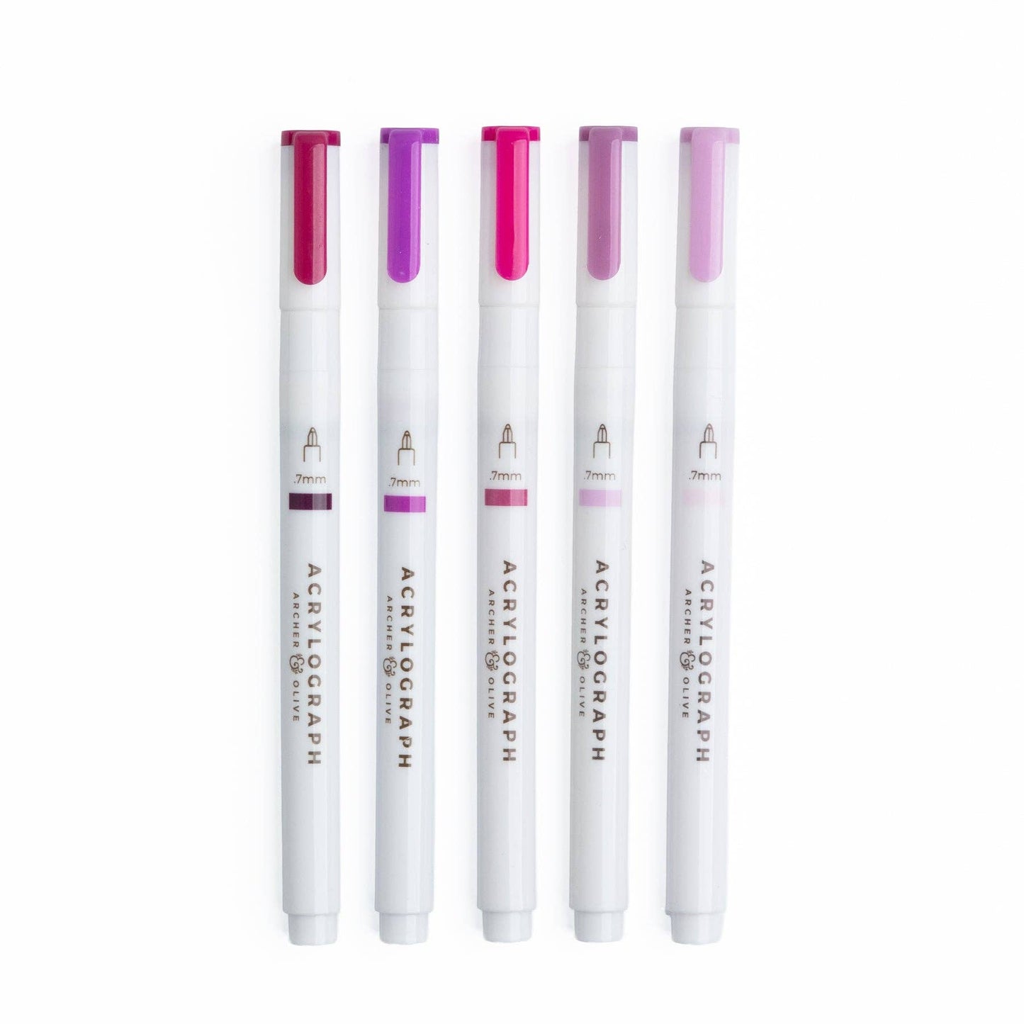 Fuchsia Hues Sets of 5: Calliograph