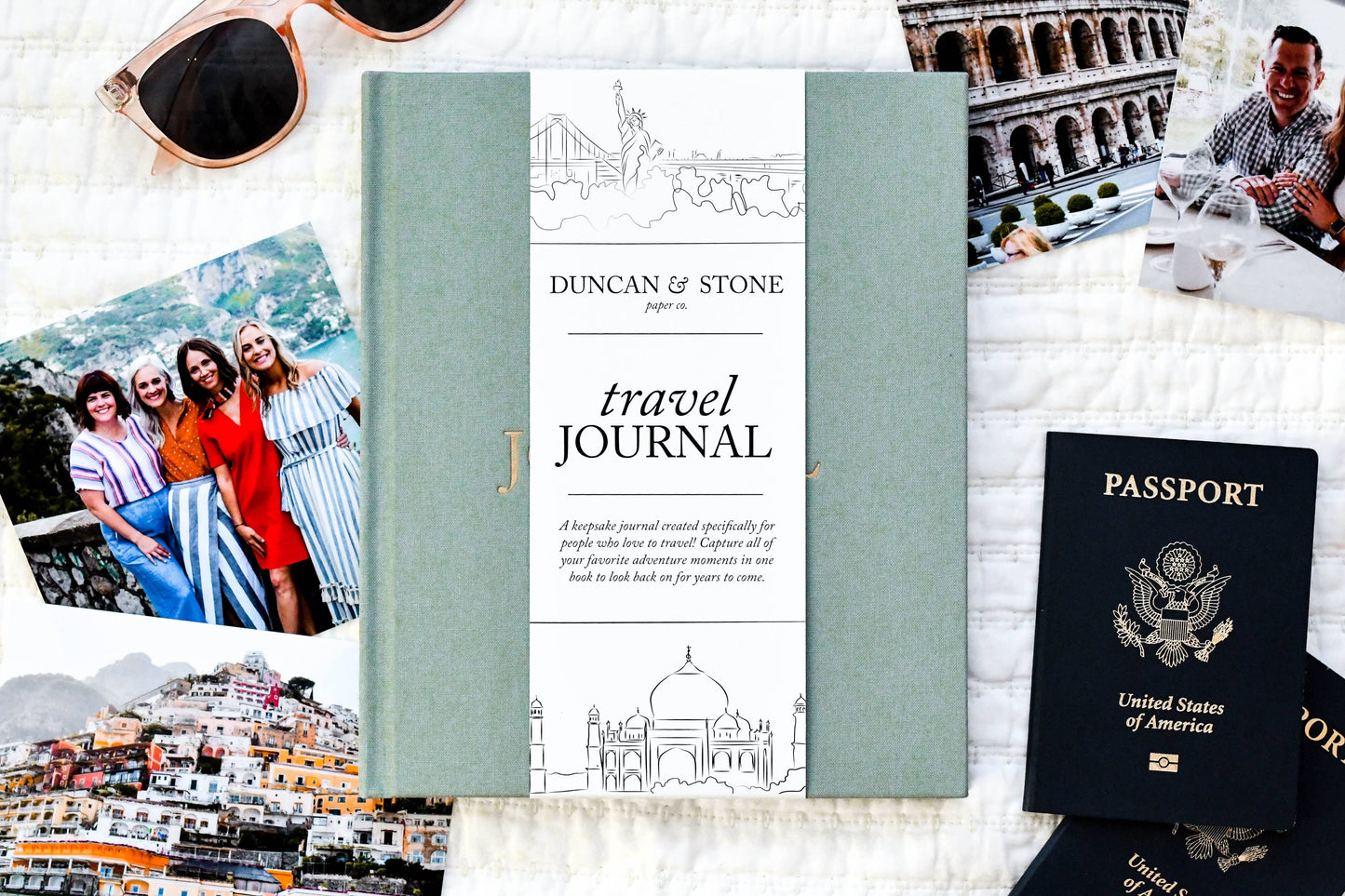 Duncan & Stone Travel Journal – Sage Green
