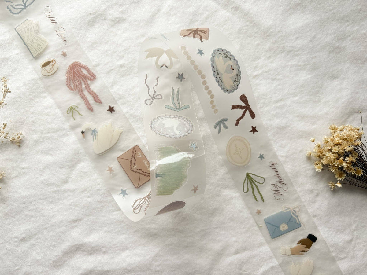 Literary Romance PET Tape (PRE-CUT)
