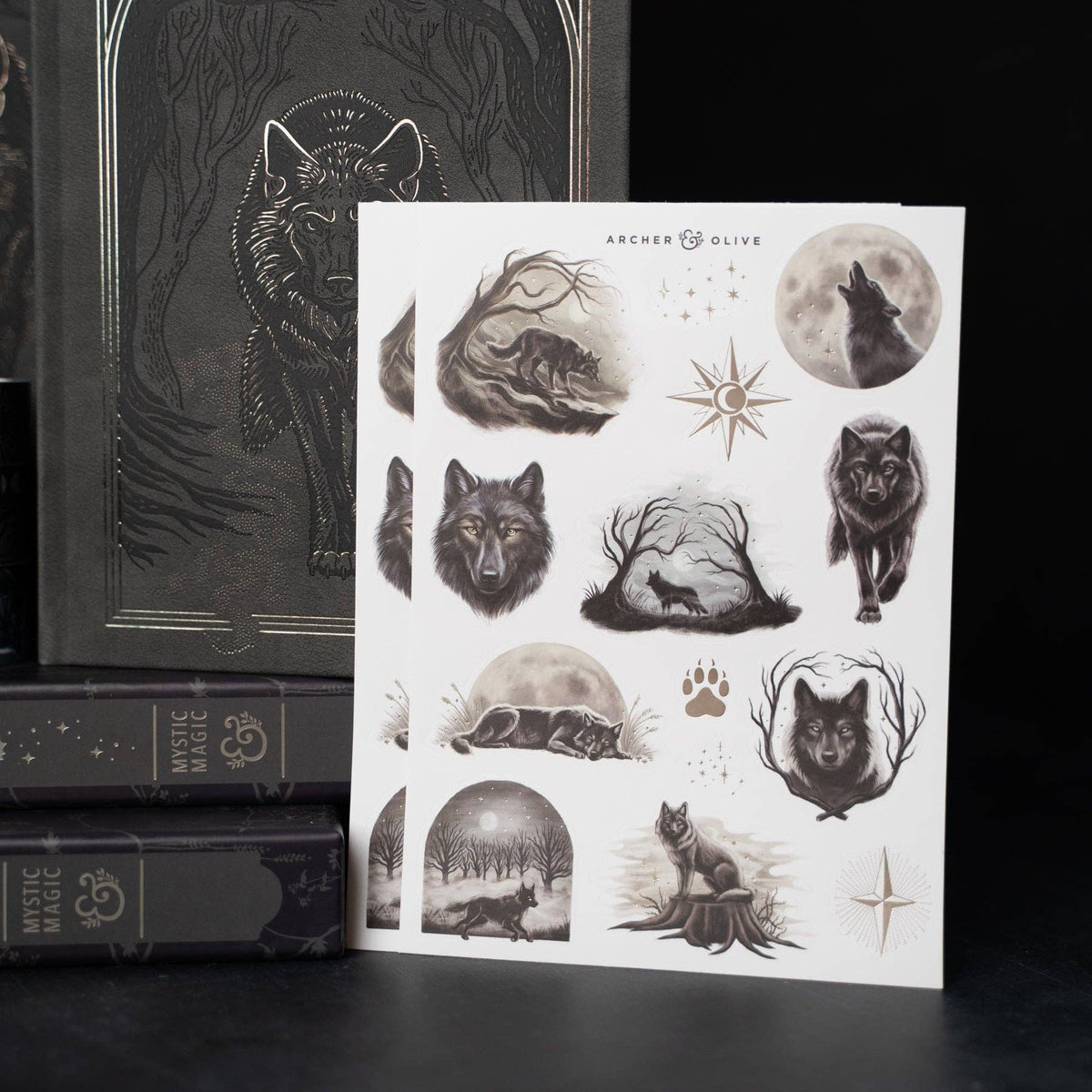 Wolf in the Night | Sticker Set