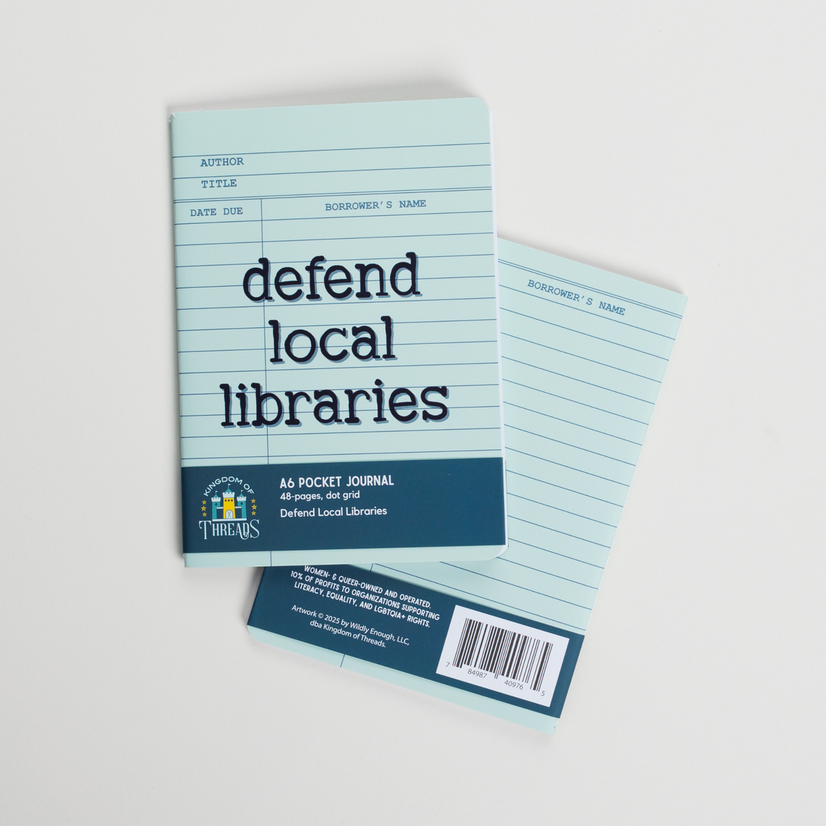 Defend Local Libraries Pocket Journal