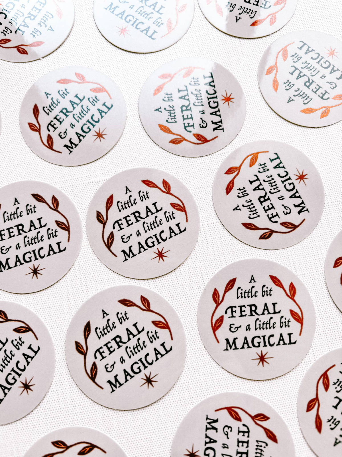 A Little Bit Feral, A Little Bit Magical Vinyl Sticker