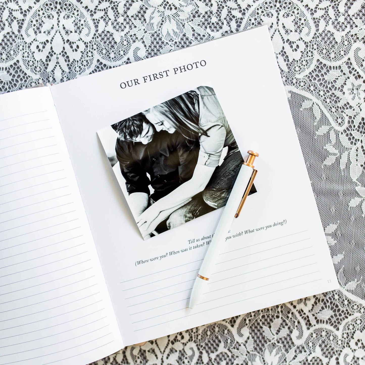 Duncan & Stone Paper Co. Engagement Journal | Gift for New Brides | Book for Couples: Taupe