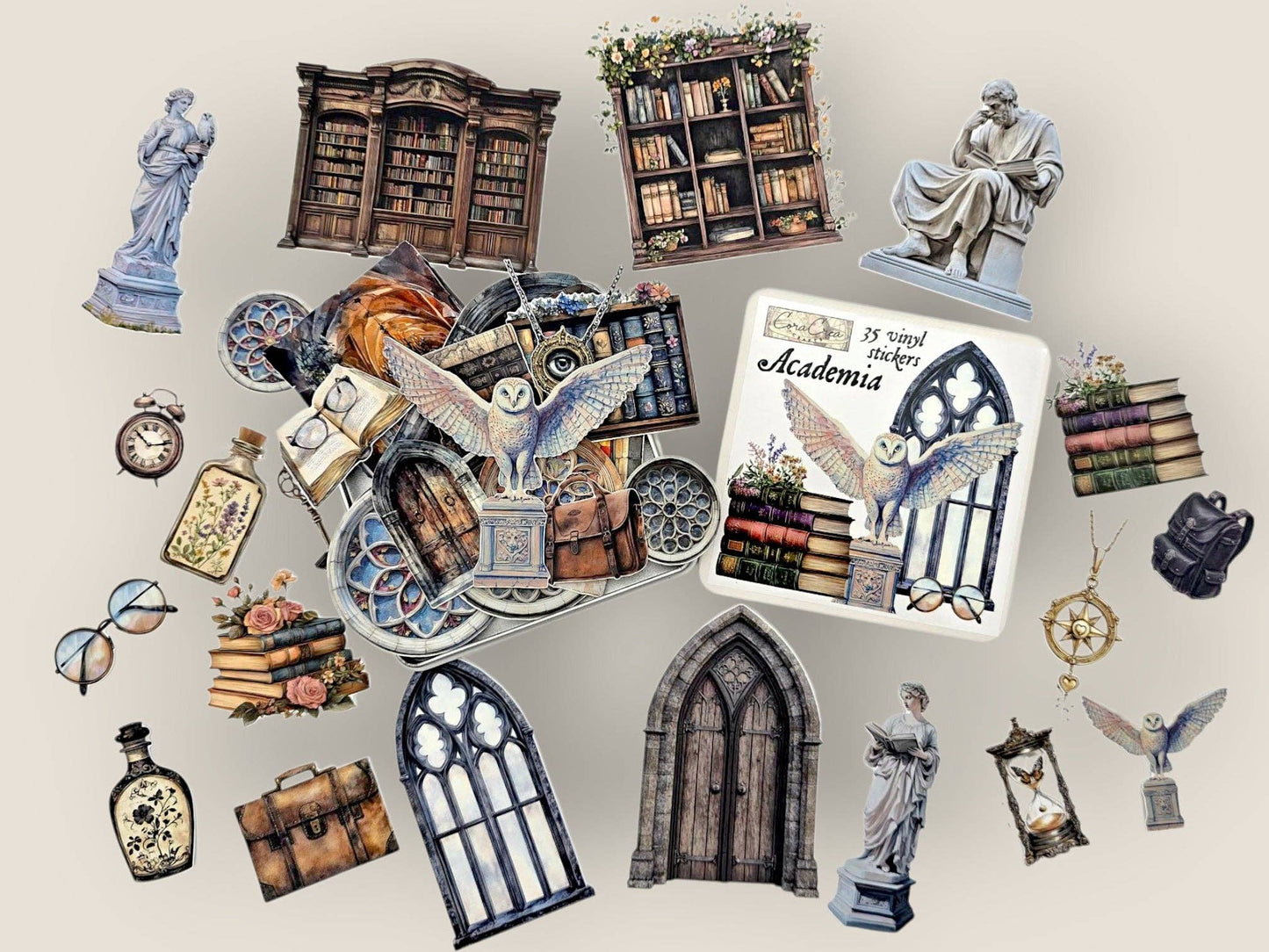 Academia Sticker Tin Box