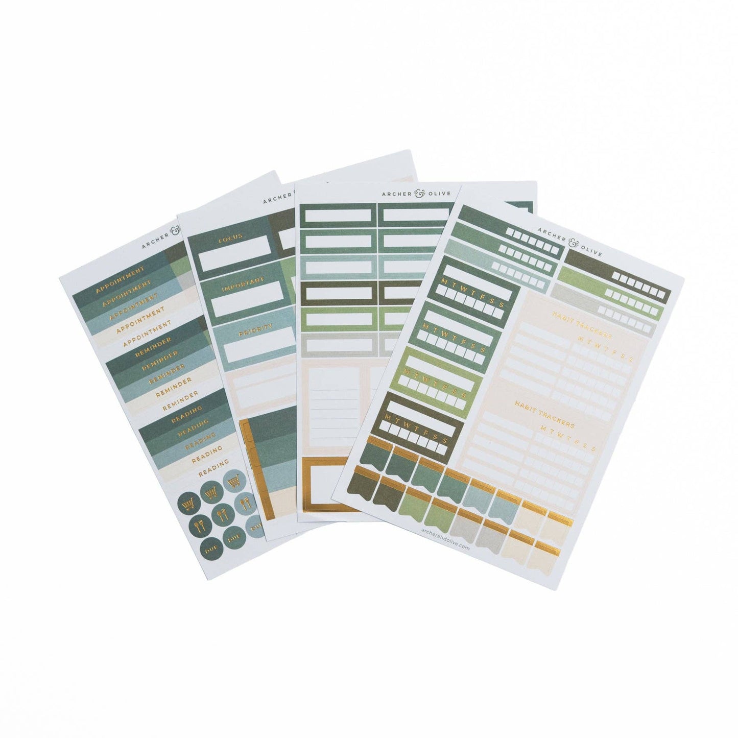 Soft Nature Planning Sticker Set