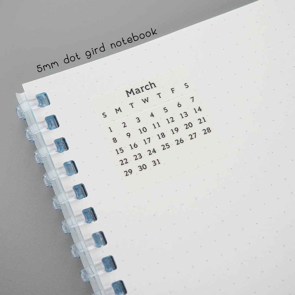 Mini Monthly Calendar Washi Tape Set