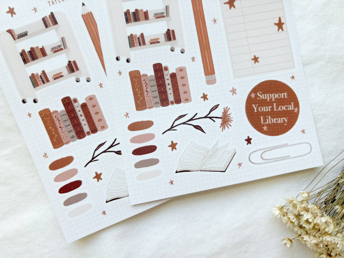 Little Library Sticker Sheet