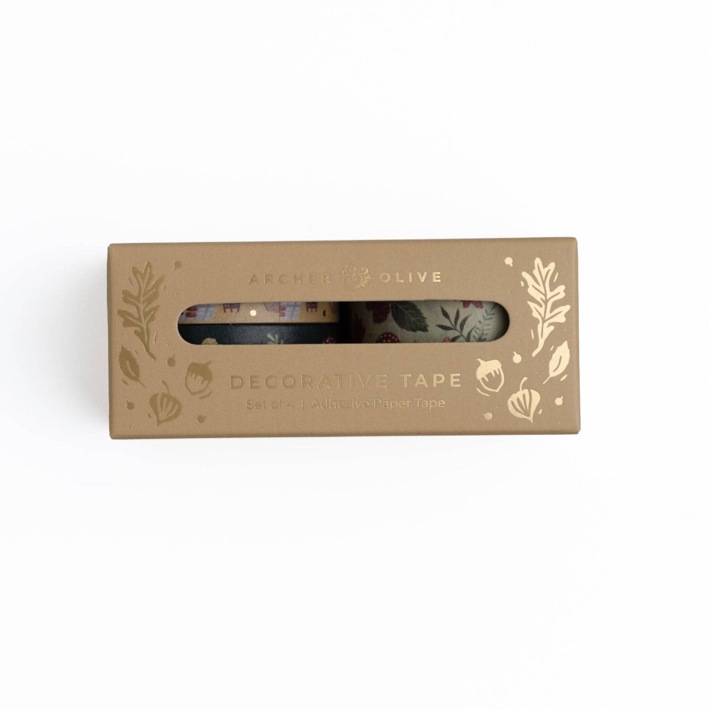 🐭 Field Mouse Washi Tape Set – 4 Rolls