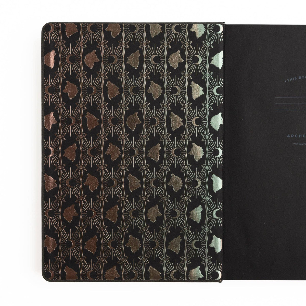 Wolf in the Night | Notebook: White Dot Grid / 8x8: 160 Pages