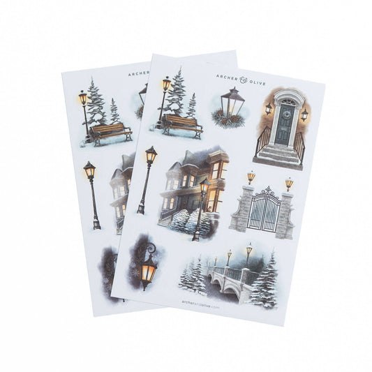 Lamp Post Sticker Set