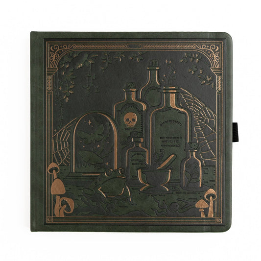 Apothecary Shelf | Notebook: White Dot Grid / 8x8: 160 Pages