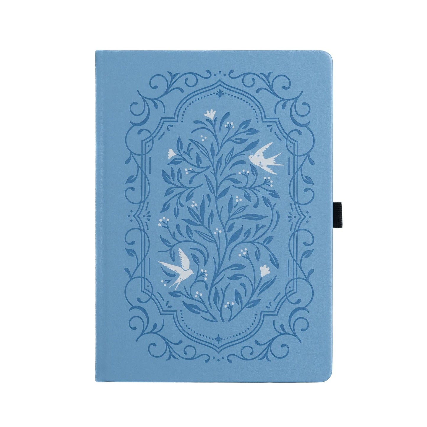 Songbird In Blue Dot Grid Notebook - A5