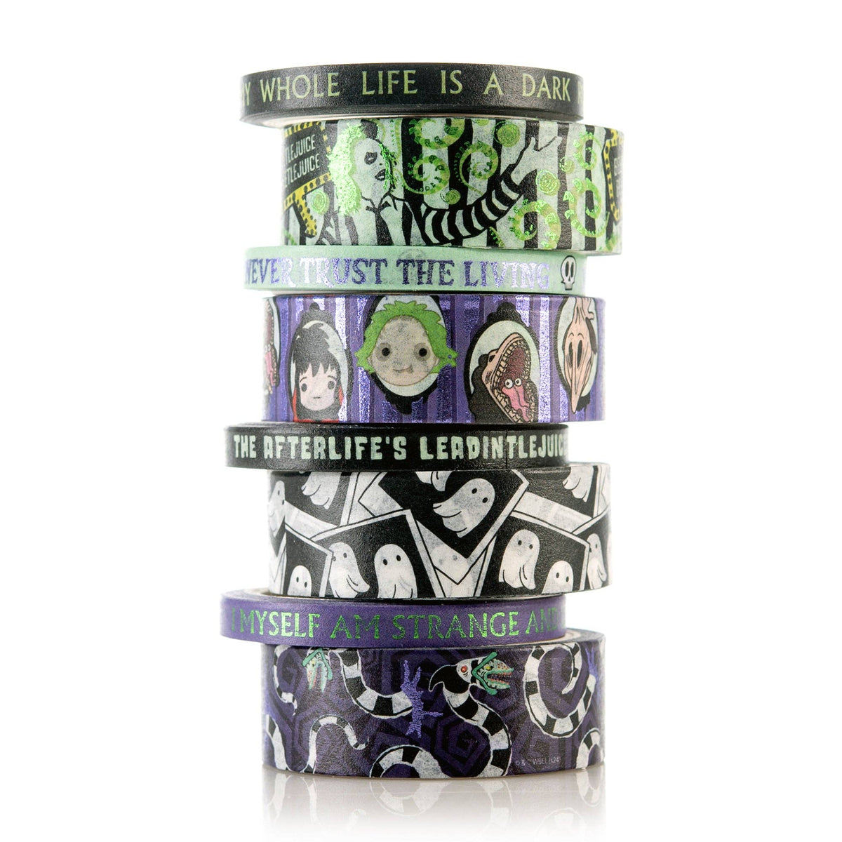 Beetlejuice Never Trust the Living Washi Tape (8-Pack)