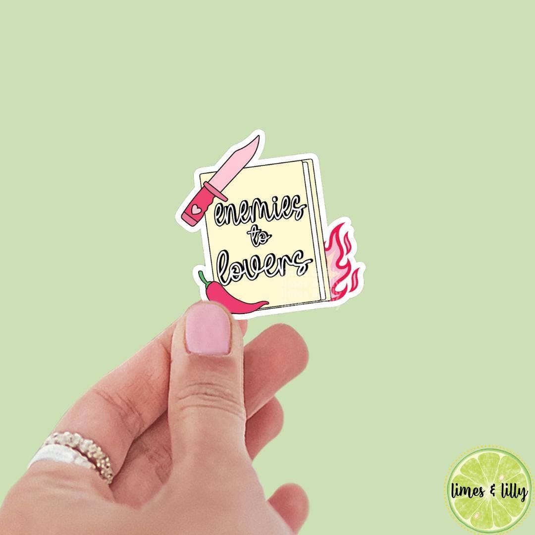 Enemies to Lovers Spicy Romance Book Sticker | Romance: Glossy