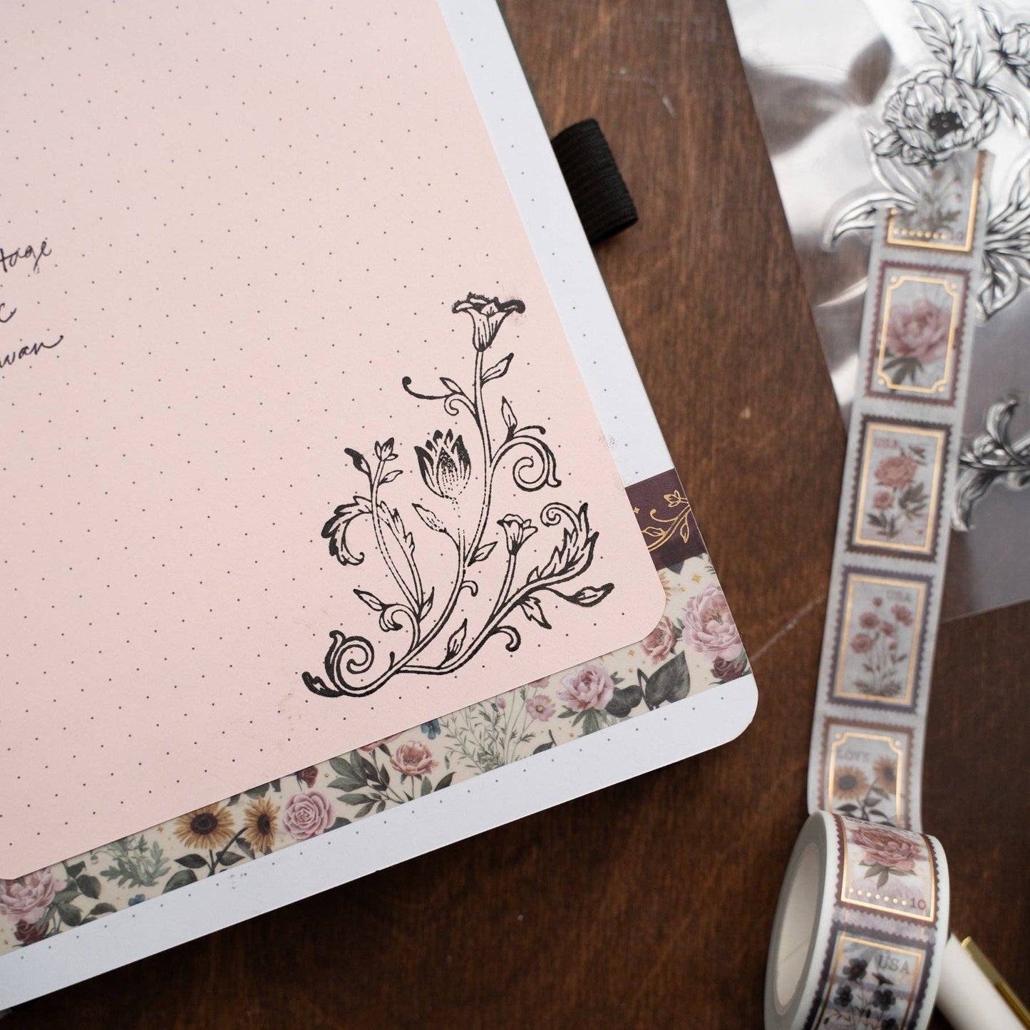 Antique Floral Acrylic Stamps
