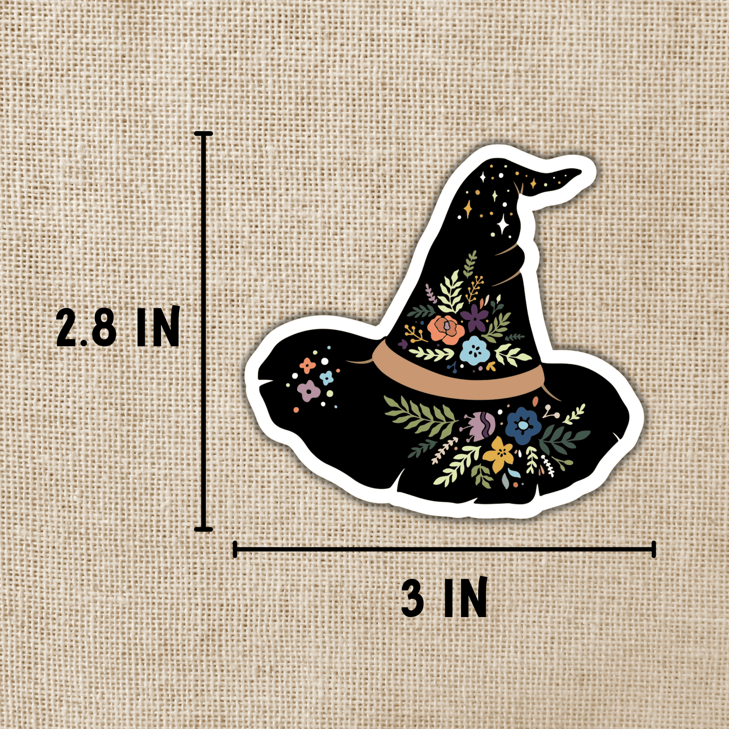 Magical Boho Witch Hat Sticker